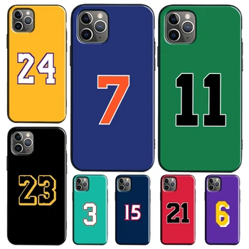 Чехол Basketball 23 24 Lucky Number Case Для iPhone 7 8 6S Plus SE 2020 Cover Coque Для iPhone X XR XS 11 14 12 13 Pro Max mini