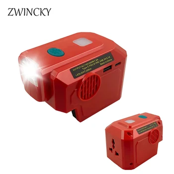 ZWINCKY 200 Вт Инвертор Мощности для Milwaukee 18 В Аккумулятор К AC 110 В/220 В Выход Портативный Модифицированный Синусоидальный Инверторный Генератор