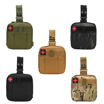 Сумка на поясном ремне Molle, тактическая сумка для ног, военная медицинская сумка, сумка для мужчин, Велоспорт, туризм, Кемпинг, охотничьи аксессуары, сумка