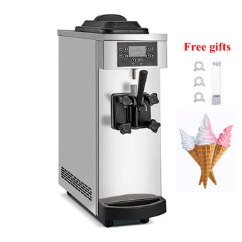 Коммерческий автомат для производства мороженого Английская операционная Система С производителем мороженого One Flavors Автомат по продаже мягкого мороженого 110V 220V