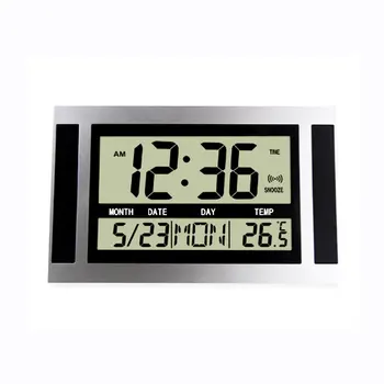 Цифровой настольный настенный будильник с термометром и календарем на ЖК-экране H110