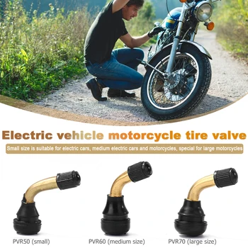Защелкивающиеся штоки клапанов шин, Резиновый Медный воздушный клапан вакуумных шин для автомобилей и мотоциклов