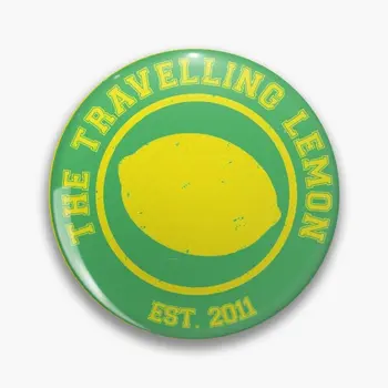 The Traveling Lemon Est 2011 Мягкая Булавка-пуговица для декора одежды, булавка для лацканов, Забавный Мультяшный Милый Модный воротник, Креативный подарок женщинам