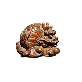 скульптура китайского дракона декор для домашнего декора статуя Красивая резьба по дереву мини арт