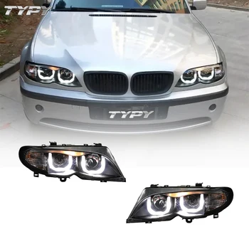 Автомобильный головной фонарь, модифицированные светодиодные фары, светодиодные дневные ходовые огни, головной фонарь для BMW 3 серии E46 2001-2004