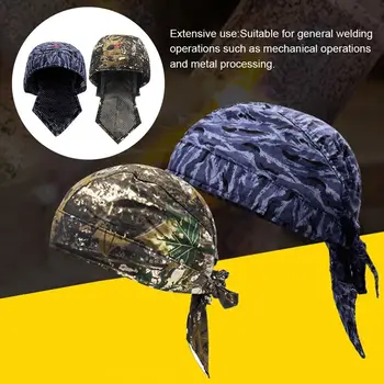 Защита Огнестойкая Огнезащитная сварочная шляпа, Защитный чехол для головы, Рабочая кепка, Сварочное защитное снаряжение
