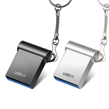 2ШТ U-диск объемом 2 ТБ Memory Stick USB3.0 Флэш-накопитель Внешняя память Автомобильный U-диск Портативный U-диск Серебристый