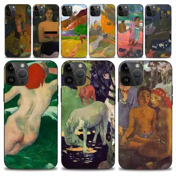 Чехол для телефона Gauguin Art для iphone 14 13 12 11 15 Pro Max Plus Mini X Soft Case