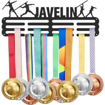 Вешалка для медалей с копьем, витрина для мужских спортивных медалей, Стеллаж для 60 + медалей, Держатель трофеев, Держатель ленты для наград, стена для показа