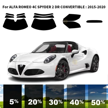 Комплект для УФ-тонировки автомобильных окон из нанокерамики для ALFA ROMEO 4C SPYDER 2 DR CONVERTIBLE 2015-2020