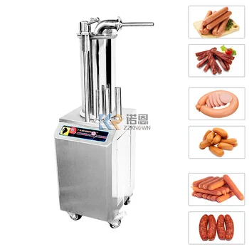 Коммерческая гидравлическая машина для наполнения сосисок, автоматическая машина для клизмы с мясным наполнителем для приготовления хот-догов