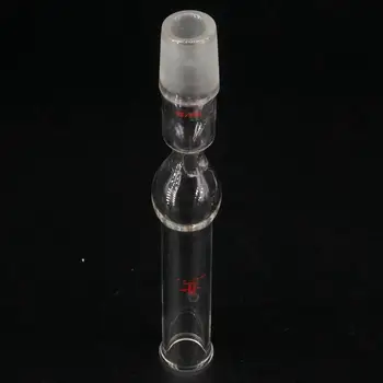 Стеклянная сушильная трубка с заземлением 24/29, прямая форма, лабораторная лампа