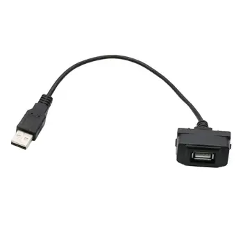 Автомобильный разъем для подключения панели с портом USB 2.0, кабель-адаптер, крепление для панели с портом USB 2.0, 25 см USB
