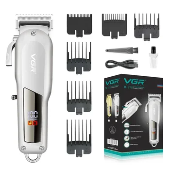 VGR Машинка для стрижки волос, Триммер, автомат для резки для мужчин, Электрическая парикмахерская, Профессиональные парикмахерские машины, Режущее оборудование, Перезаряжаемый v278
