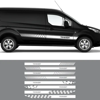 Наклейки на боковую дверь фургона, обложку автомобиля Camper, графические полосы, Виниловые наклейки для декора, автомобильные аксессуары для Ford Transit Connect