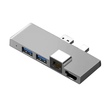 Для Surface Pro 4 5 6 Док-станция-Концентратор с 4K HDMI-Совместимым Устройством Чтения карт памяти Gigabit Ethernet 2 USB 3.1 Gen 1 Порт A