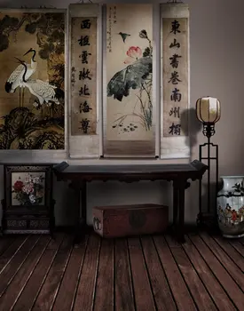 Китайская традиционная гостиная 5х7 футов Живопись Фотофоны Реквизит для фотосъемки Студийный фон