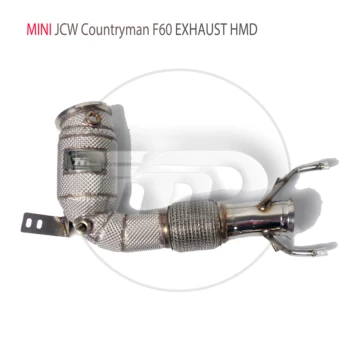 Выпускной коллектор HMD High Flow Downpipe для MINI JCW Countryman F60 2.0T Автомобильные аксессуары с каталитическим нейтрализатором без патрубка