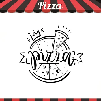 Семейные наклейки для пиццы, Виниловые наклейки для витрины пиццерии, декора кухни, ресторана, фрески, Съемные обои HJ2169
