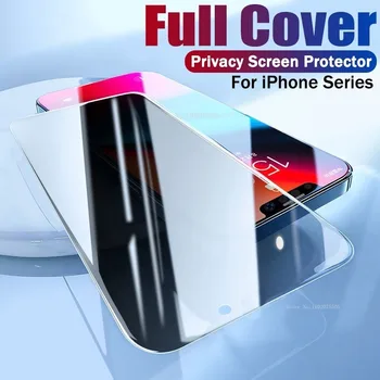 Антишпионское Закаленное Стекло Для iPhone 11 Pro Max 14 Pro 15 Plus Защитное Стекло для экрана Privacy Glass Для iPhone 13 12 Mini XS XR 8 7 Plus