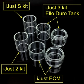 Hong Bubble Прямое стекло Для Eleaf For Ijust 3 6,5/2ml / Ello Duro/ Ijust 2/S /Ijust ECM Выпуклое стекло
