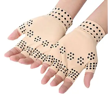 Полуперчатки, силиконовые нескользящие перчатки на полпальца, Даже для снятия давления с рук, Медицинские перчатки с эластичной компрессией, медицинские перчатки