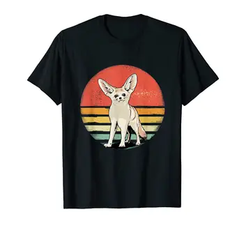 100% Хлопок, Ретро Винтажная футболка Fennec Fox, футболка с животными Fennec Fox, МУЖСКИЕ, ЖЕНСКИЕ футболки УНИСЕКС, Размер S-6XL