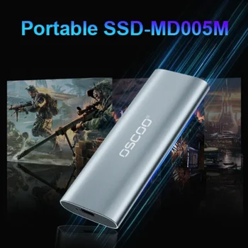 Портативное мобильное хранилище OSCOO SSD Type-C с интерфейсом USB 3.0 M.2 SATA PSSD 5 ГБ /ps 512 ГБ 1 ТБ Портативный твердотельный накопитель