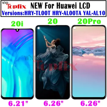 Протестировано для Huawei Honor 20 Замена дигитайзера сенсорной панели ЖК-дисплея Honor 20 Pro LCD Honor 10i 20i LCD
