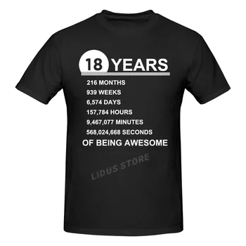 Идея винтажного подарка на 18-й день рождения, футболка 