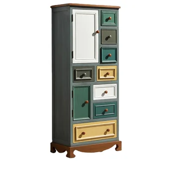 YY Комод в американском стиле из массива дерева, шкафчик для хранения в спальне, шкаф для гостиной