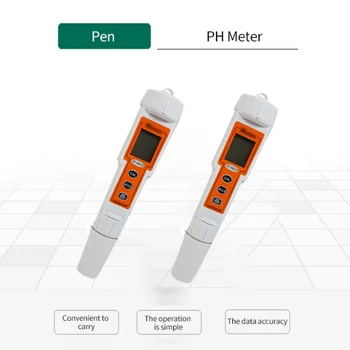 Портативный Цифровой Измеритель PH Кислотности Воды Pen Tester 0.00 ~ 14.00 Точность pH ± 0.1pH 0 ℃ ~ 50 ℃ Испытательный Прибор