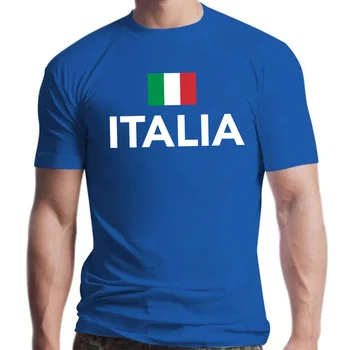 Италия Italia Итальянский бренд футболка мужские футболки национальная команда 100% хлопок майки болельщиков спортзалов уличная одежда фитнес ITA кантри топы