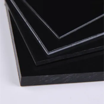 Пластина ABS1-5mm пластиковая пластина для реконструкции микро-ландшафтной модели черного цвета дополнительные характеристики200*200 мм толщиной 5шт