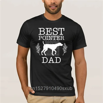 Летняя уличная мода, футболка с коротким рукавом, лучший подарок папе-пойнтеру на День отца, мужская футболка для любителей собак, топ для папочки