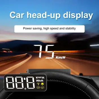 Головной дисплей 1 Комплект отличного HUD с крупным шрифтом, многофункционального головного монитора для автомобиля