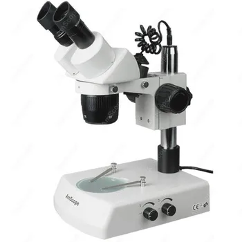 Широкоугольный стереомикроскоп-AmScope Поставляет 5X-10X-15X-30X стереомикроскоп Super Widefield с верхней и нижней подсветкой SW-2B13X