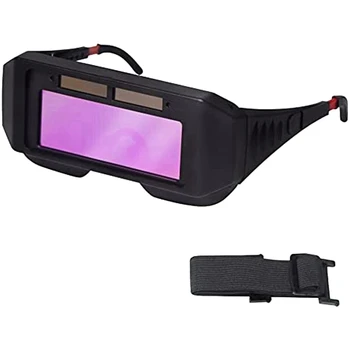 Защитные очки сварщика, солнечные Сварочные очки с автоматическим затемнением, регулируемый оттенок, Очки сварщика с датчиком
