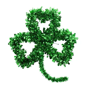 Настенные украшения Подвесные наклейки День Святого Патрика Зеленая Гирлянда Ирландская дверь Домашнее украшение для вечеринки Модный декор