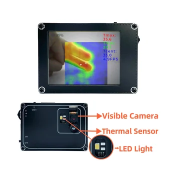 Промышленная Инфракрасная Тепловизионная Камера TICAM1 с 200-Мегапиксельным Объективом в Видимом Свете, Определяющим Температуру Тепловизора