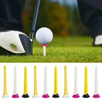 Снаряжение для гольфа, профессиональный набор небьющихся пластиковых тройников для гольфа, уменьшающий сопротивление трению, 8-сантиметровая изогнутая сервировка для мужчин для ударов