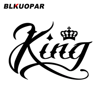 BLKUOPAR King Crown Забавные автомобильные наклейки Индивидуальность Виниловая наклейка Окклюзия Царапина Украшение кондиционера Товары для каравана