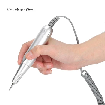 электрическая дрель для ногтей 35000 об/мин, ручка для полировки сменного наконечника, пилочка для ногтей, ручка для маникюра и педикюра с акриловым гелем