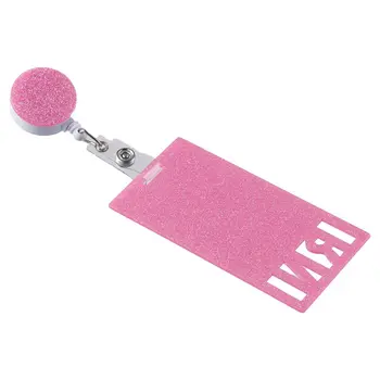 Пурпурно-красный выдвижной подарочный пластиковый брелок для ключей RN, держатель для удостоверения личности, офисный