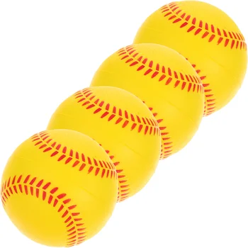 тренировочные бейсбольные мячи из искусственной губки 4шт, Тренировочные софтбольные мячи, Бейсбольные тренировочные мячи