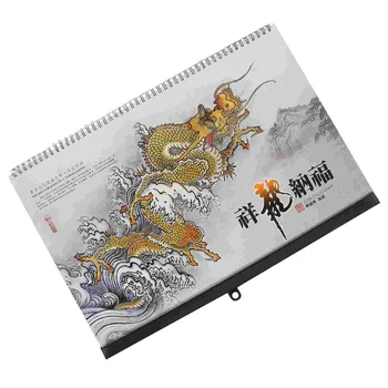 Декоративный Подвесной Календарь Год Дракона Настенный Календарь Подвесной Ежемесячный Календарь Новогодний Календарь В Китайском Стиле