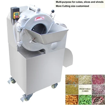 Многофункциональный резак для лука, Автоматическая машина для нарезки овощей кубиками Большой емкости, Электрическая Ломтерезка, машина для резки овощей