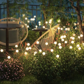 светодиодный ландшафтный гидропонный сад на солнечной энергии в помещении l праздничный свет на открытом воздухе, водонепроницаемый, качающийся для садовых фонарей firefly