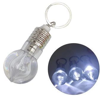 1 шт. Осветительная Мини-светодиодная лампочка Брелок для ключей, кольцо для ключей с подсветкой, мультяшное Автомобильное кольцо для ключей, лампа, Подвесной брелок для ключей, Рождественский подарок