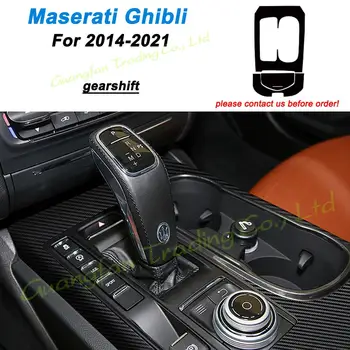 3D/5D Карбоновое волокно Покрытие салона Автомобиля Цвет Консоли Наклейки Отличительные знаки Товары Запчасти Аксессуары для Maserati Ghibli 2014-2021